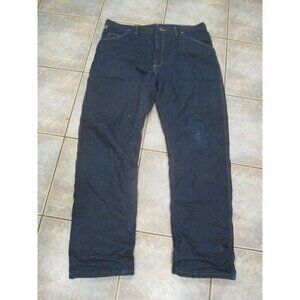 Vintage Wrangler Rugged Wear Insulated Jeans Thick Heavy Winter 38 X 32